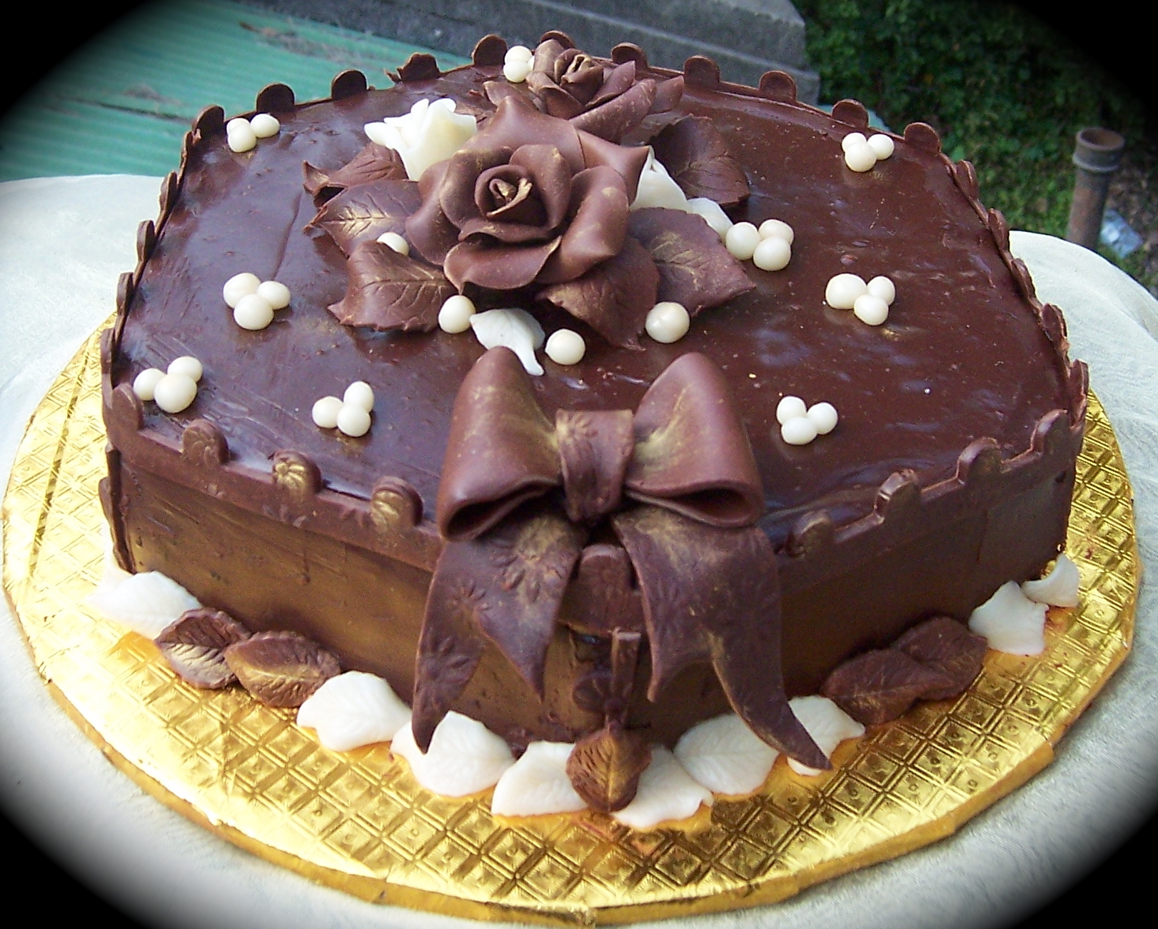 chocolate cake deco